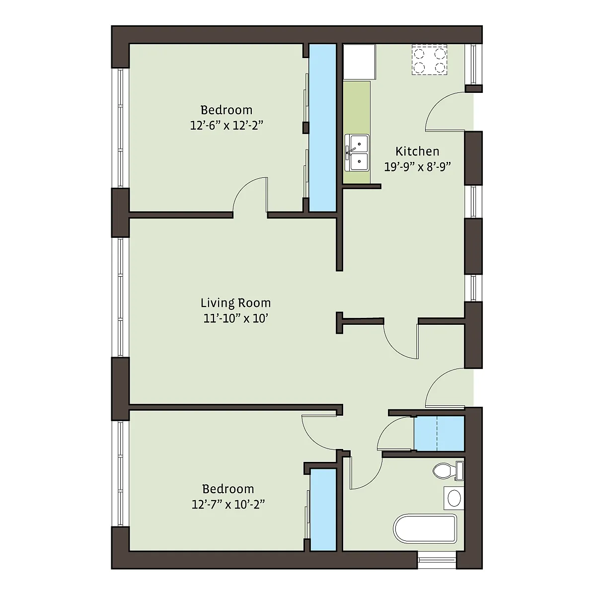 Floor plan mplc2bD