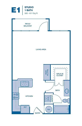 Floor plan E1 Upgrade