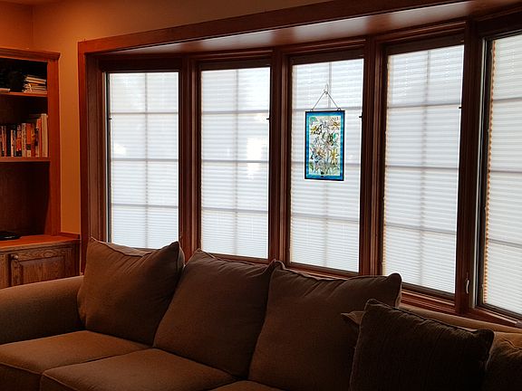 Bay window in living room