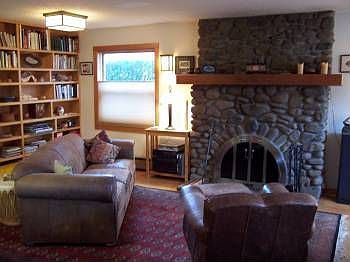 Stone Fireplace
