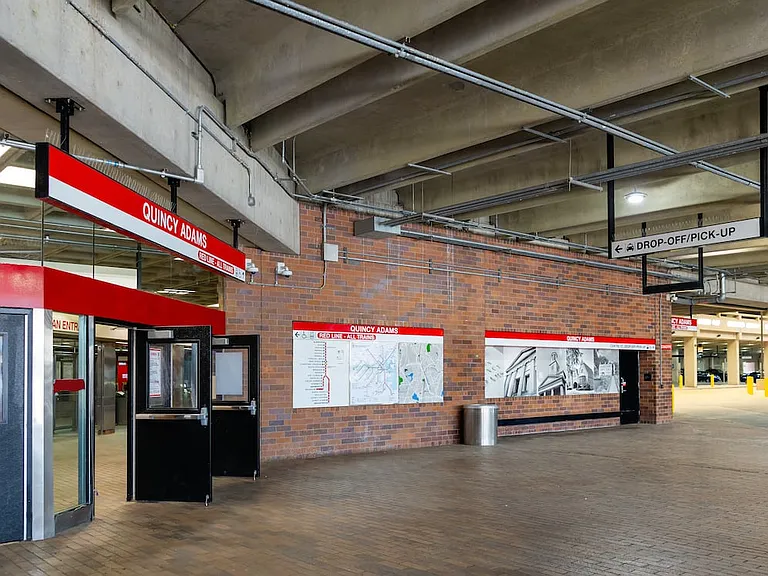 Conveniently located a half-mile from the Quincy Adams MBTA Red Line Station.