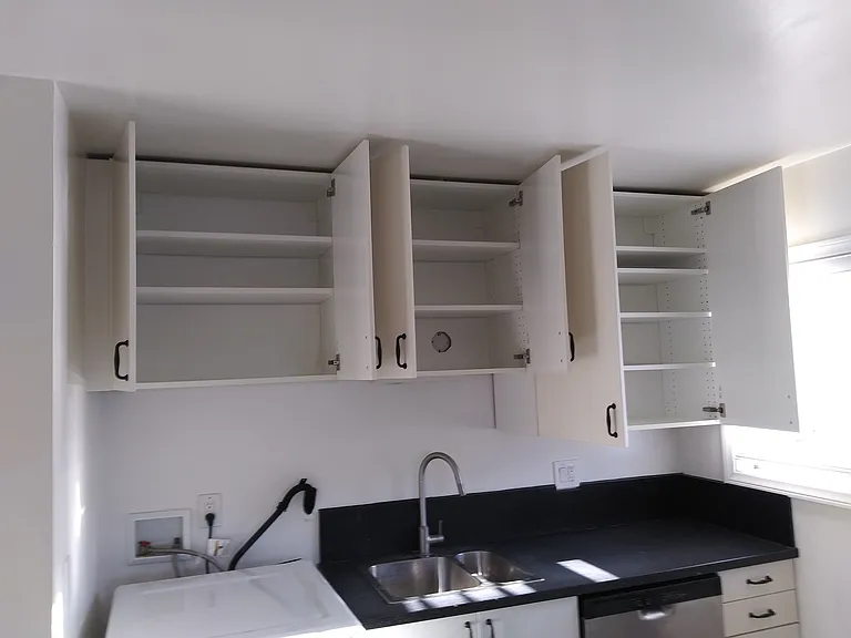 Kitchen cabinets-sink area