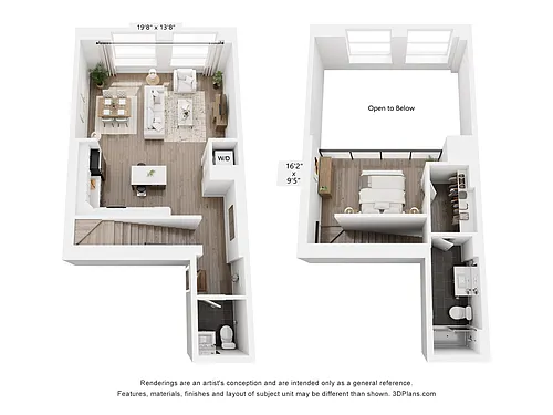 Floor plan Loft 1 Bathroom | 1020
