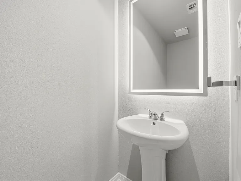 Phase II | Downstairs Half Bathroom with LED Backlit Mirror (Plan 3201)
