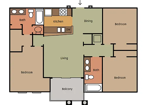 Floor plan The Skipper