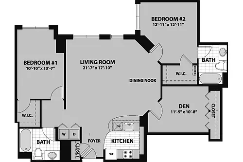 Floor plan Norfolk (Plus Den)