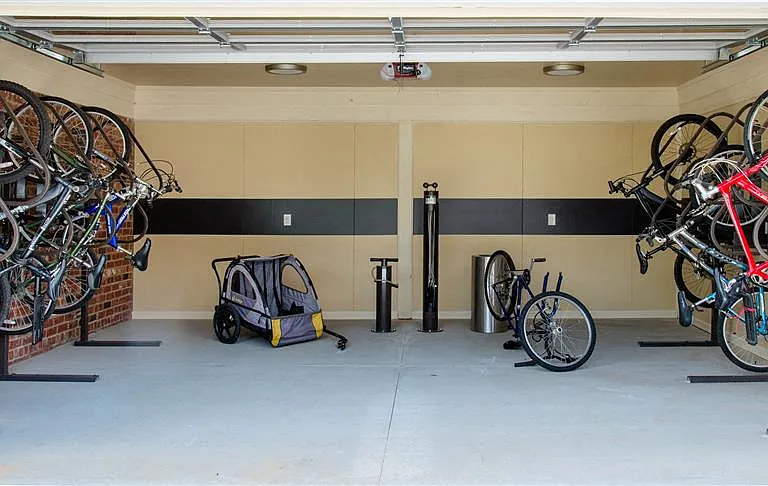 Indoor bike storage and repair station