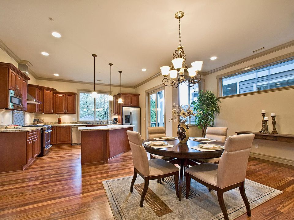 Open floor plan with Brazilian cherry wood floors
