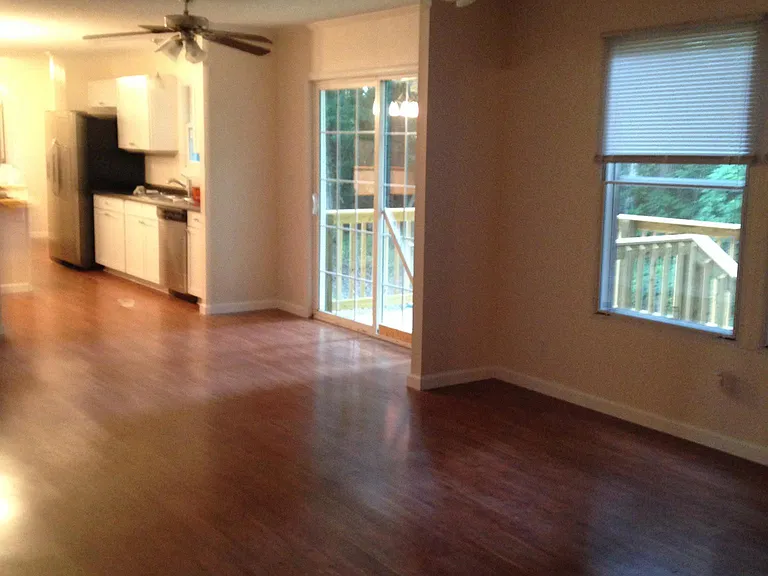 den to sliding door to deck