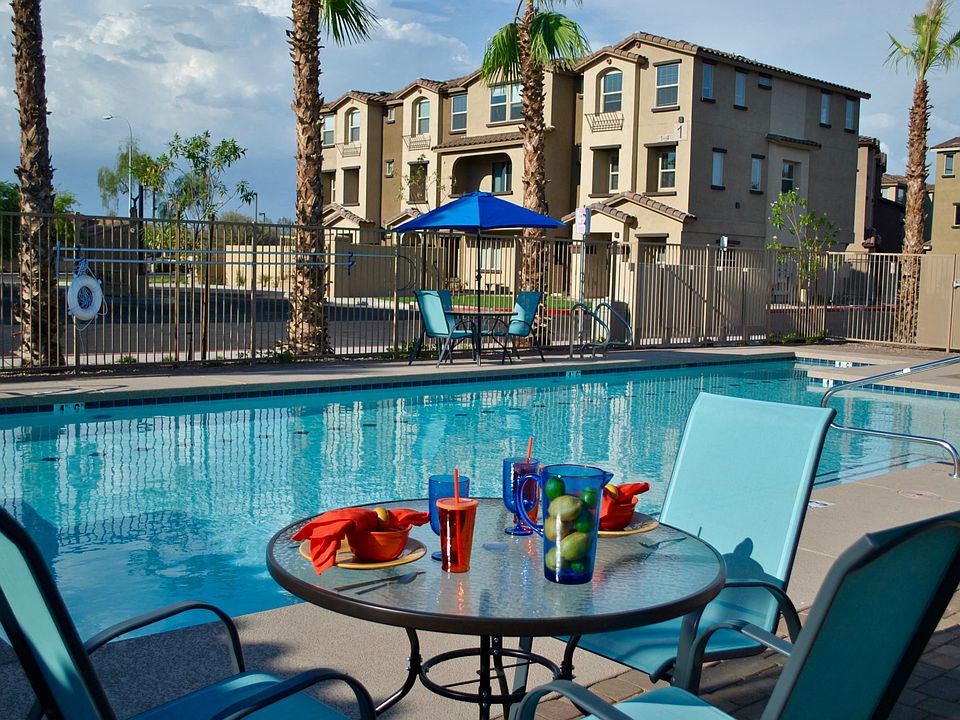 Private Pool Area with Lounge Chairs and Tables