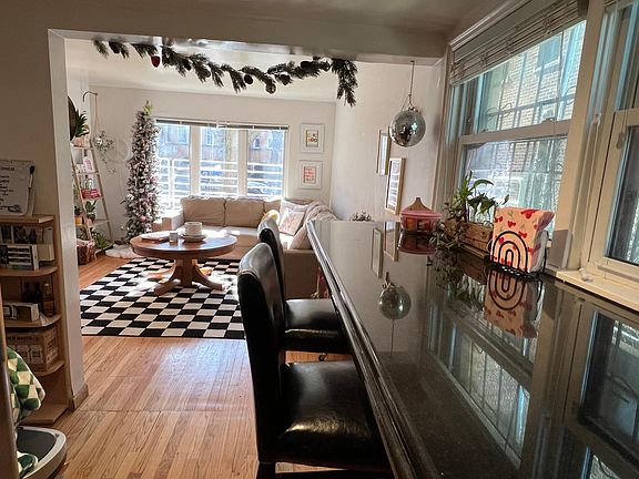 Eat-in kitchen and living room