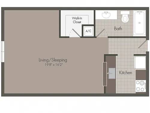 Floor plan Studio