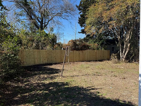Fence in the backyard.