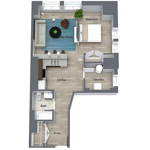Floor plan Aronoff Loft I