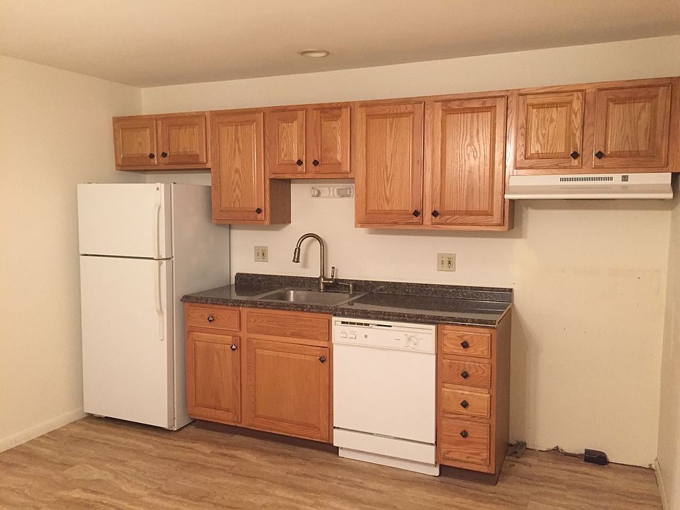 Kitchen with NEW countertops, hardware, flooring, faucet and