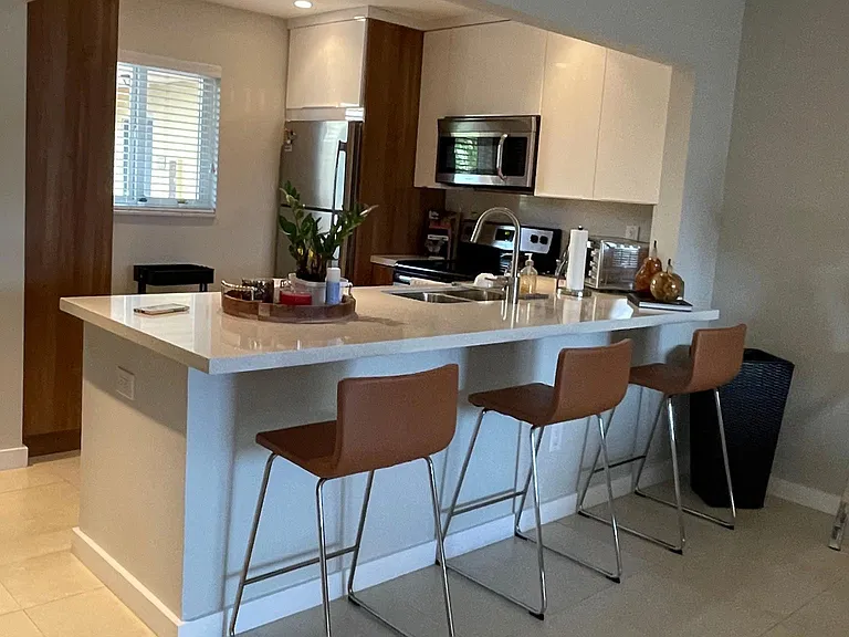 Large quartz counter top