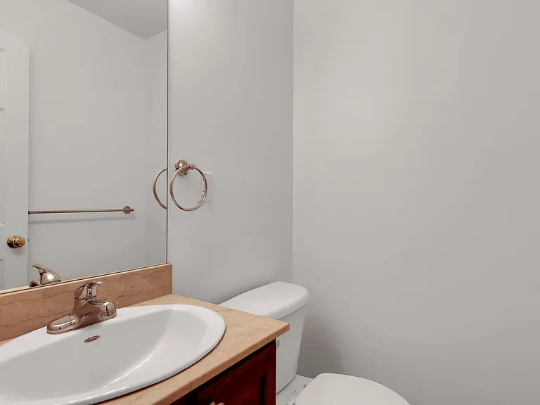 Main level half bathroom