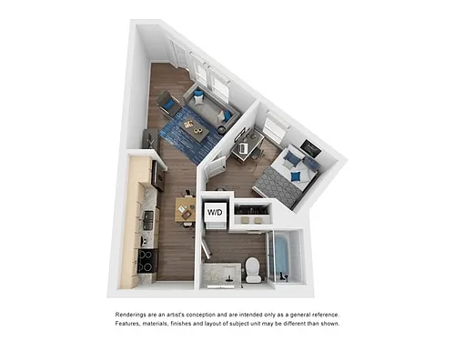 Floor plan 1 Bed 1 Bath