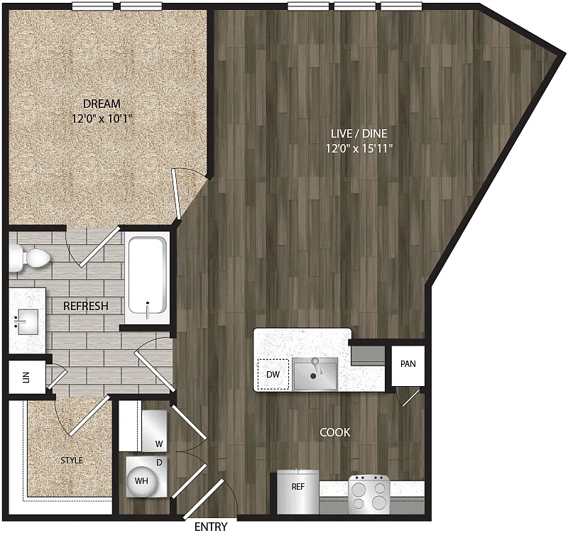 Floor plan A1D