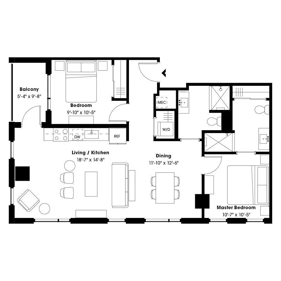 Floor plan B1