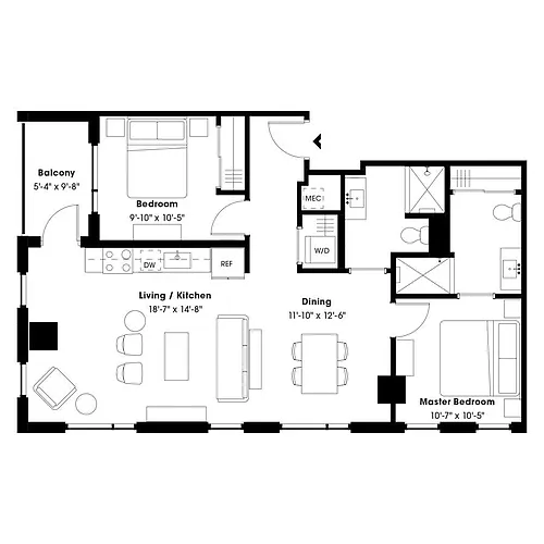 Floor plan B1