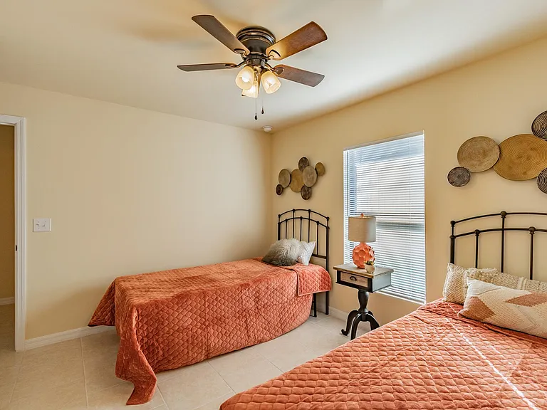 Digitally staged Bedroom 2