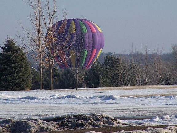 ballooning right in your yard!