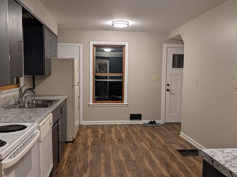 Back door into kitchen