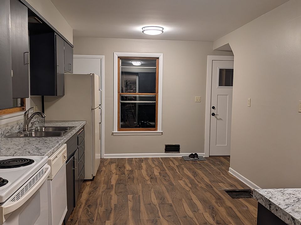 Back door into kitchen