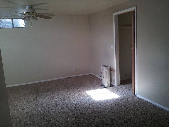 Master bedroom, with heater electric baseboard heater.