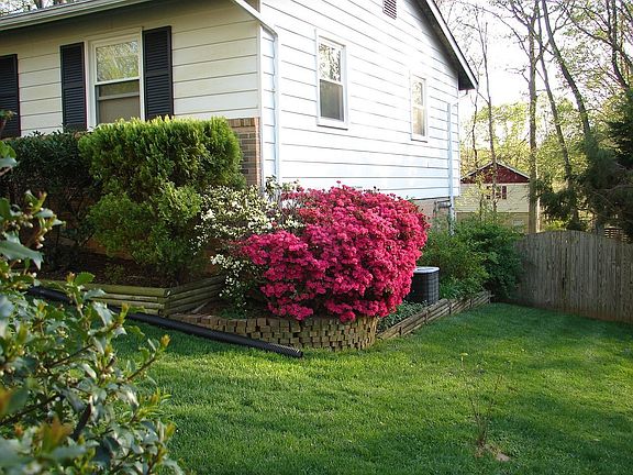 Right end of house