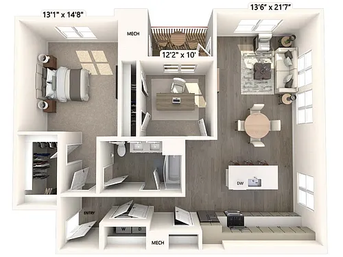 Floor plan A7D
