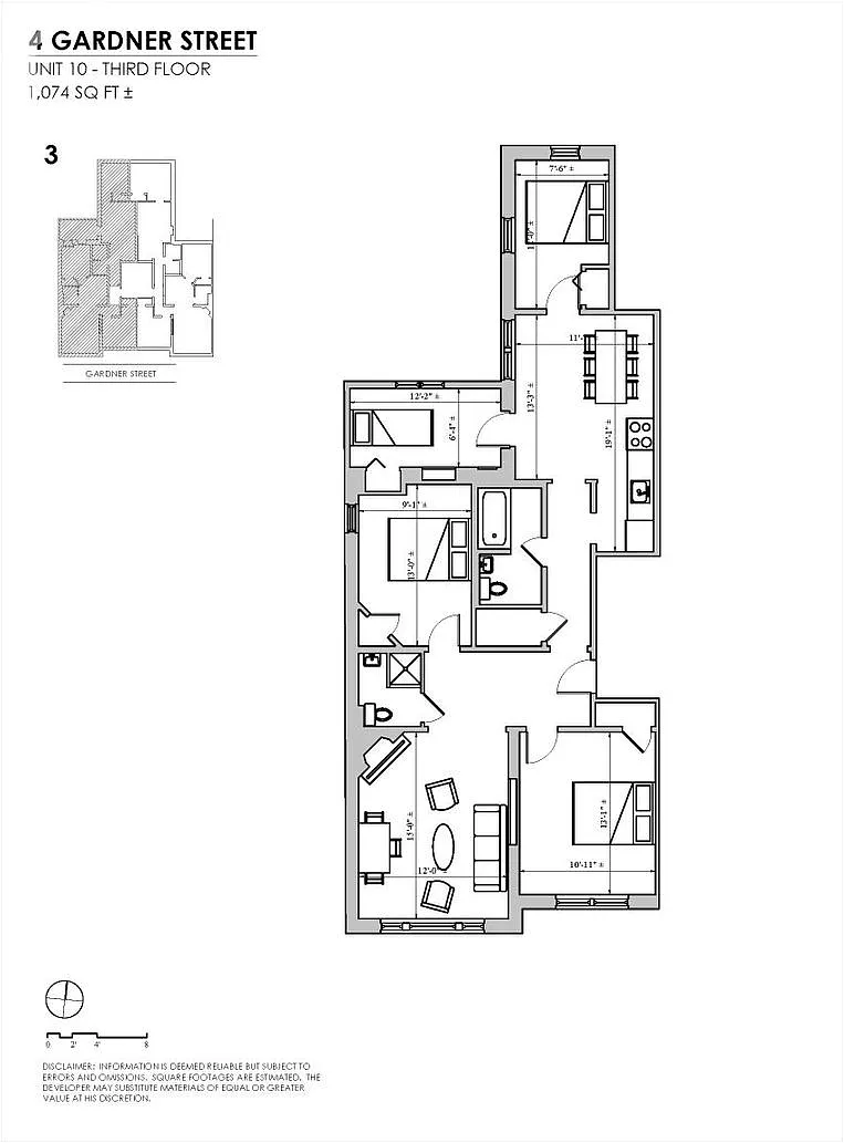 3 bed plus office in Allston — Photo 1