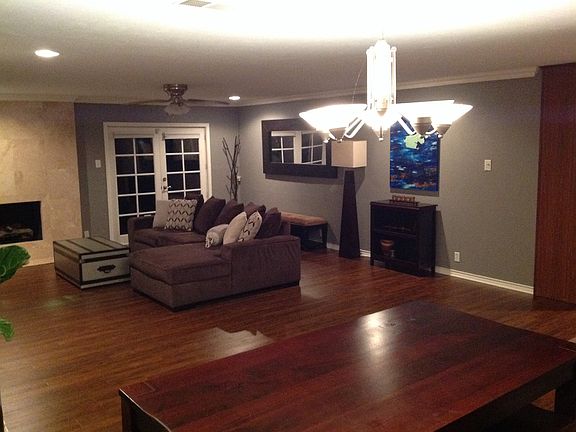 Dining area with open living