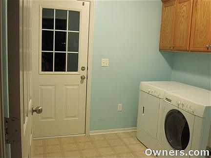 Laundry room and back door