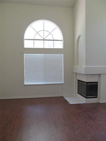 Living room with fireplace