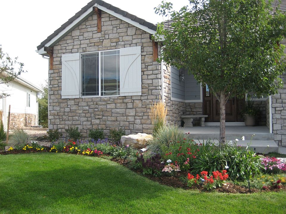 Front of home in the summer