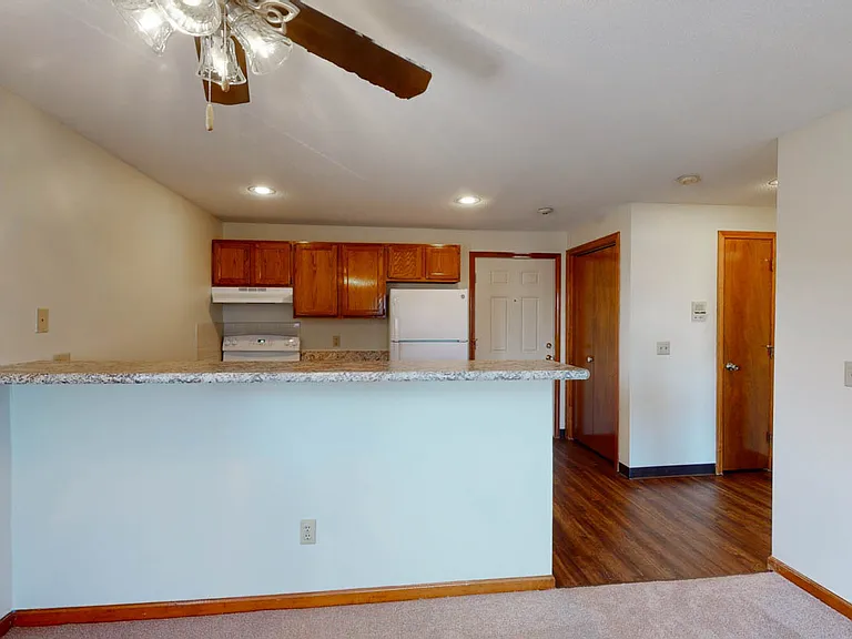 Beautiful designer breakfast bar with lots of counter space!