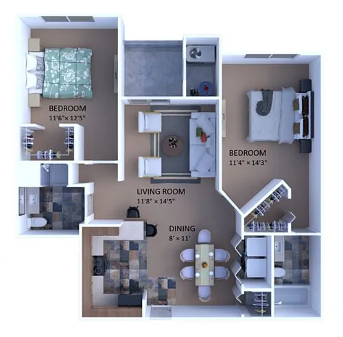 Floor plan Dickinson