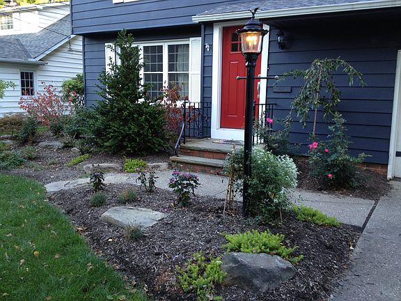 New landscaping in front