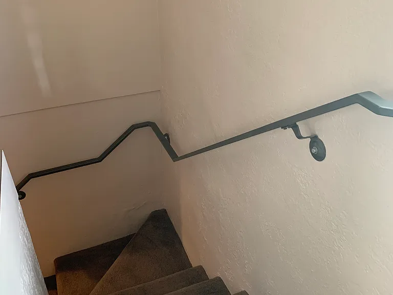 Carpeted stairway