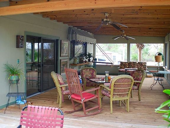 Wrap around porch has great views