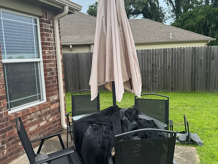 Backyard patio