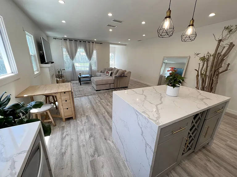 Open Concept Kitchen / Living Room