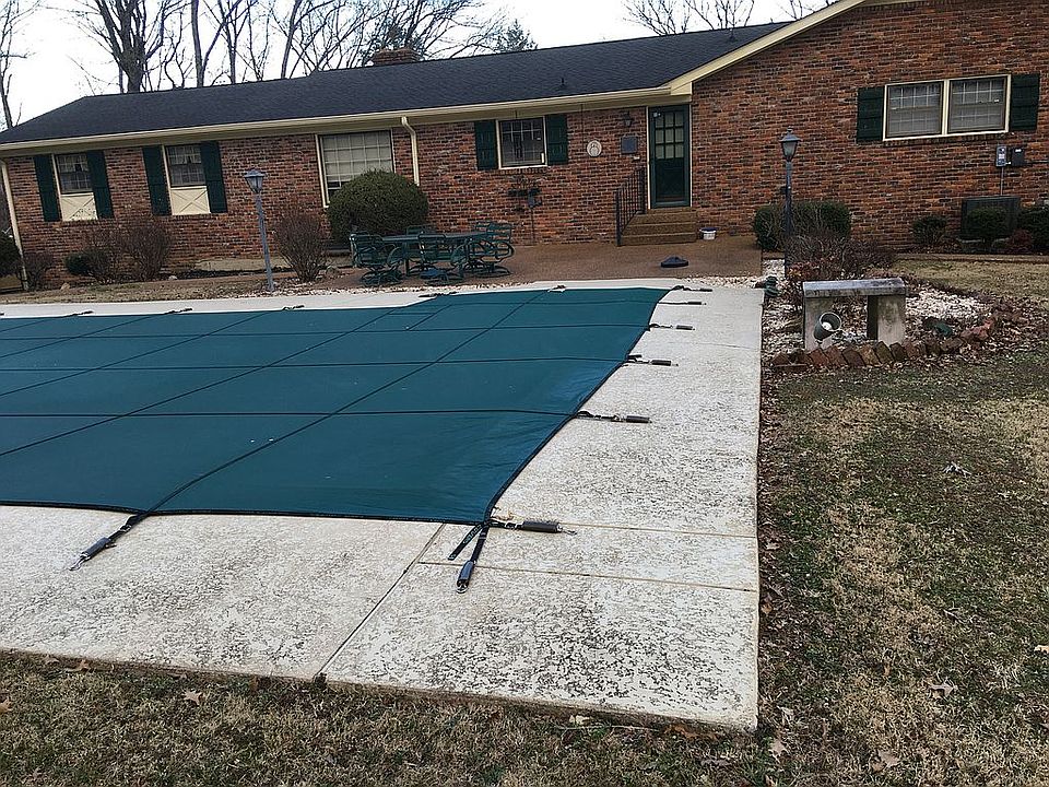 Back porch and swimming pool
