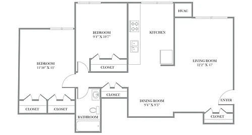 Floor plan Fairfax (Renovated)