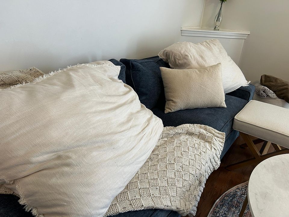 Comfy couch for your stay