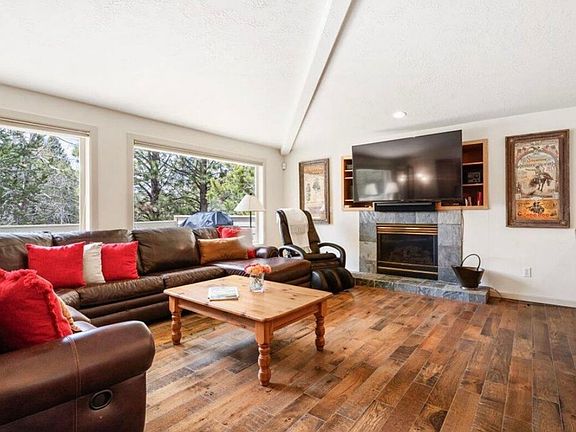 Great room with hardwood flooring