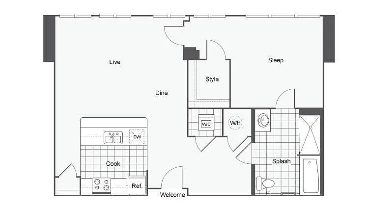 Floor plan The Bellevue