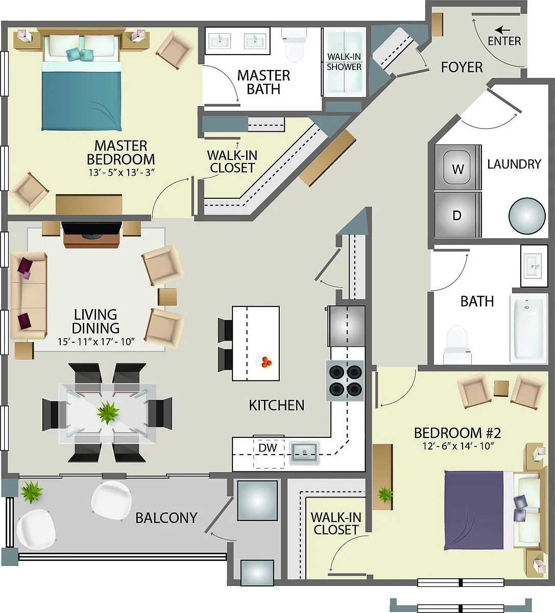 Floor plan Clubside C5